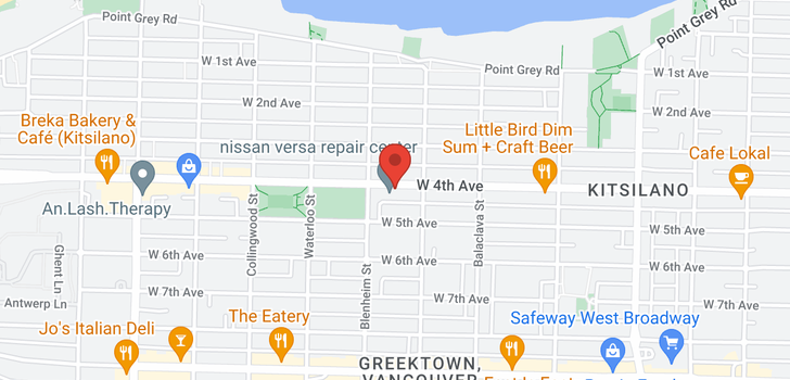 map of 9 3250 W 4TH AVENUE